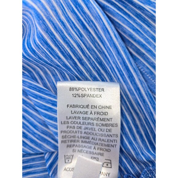 FootJoy Mens Seawashed Striped Lisle Stretch Golf Polo Large - Picture 6 of 7